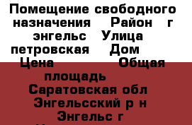 Помещение свободного назначения  › Район ­ г.энгельс › Улица ­ петровская  › Дом ­ 66 › Цена ­ 950 000 › Общая площадь ­ 24 - Саратовская обл., Энгельсский р-н, Энгельс г. Недвижимость » Помещения продажа   